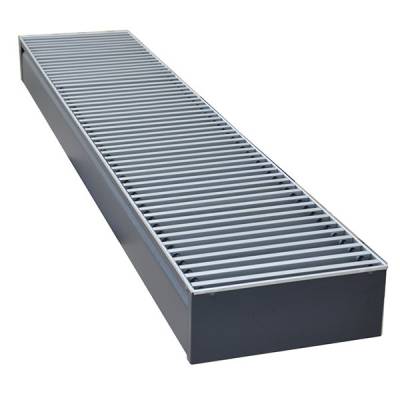 Внутрипольный конвектор длиной 2,1 м - 3 м КЗТО Бриз 200x80x2200