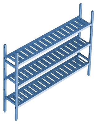 Стеллаж модульный базовый POLAIR LOAD.ME POLY 18AL.3PP40.07B